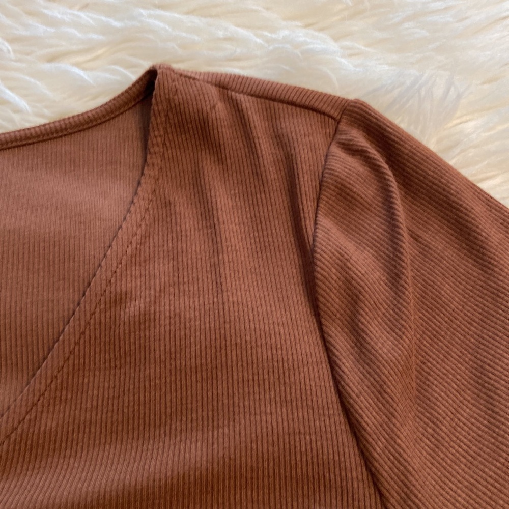 DAILY RITUAL BODY SHAPE DRESS SIZE XL BRAND NEW COLOR BROWN VERY SOFT - Picture 14 of 16